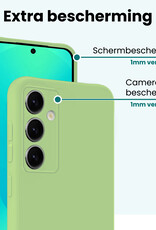 Forterra Forterra Samsung Galaxy S25 Plus Hoesje Siliconen Met Screenprotector - Groen