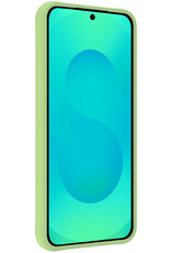 Forterra Forterra Samsung Galaxy S25 Plus Hoesje Siliconen Met Screenprotector - Groen