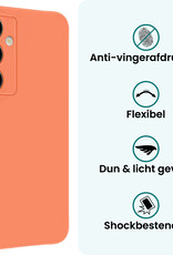 Forterra Forterra Samsung Galaxy S25 Plus Hoesje Siliconen Met Screenprotector - Perzik