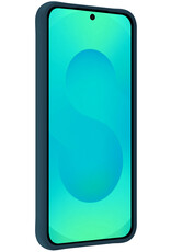 Forterra Forterra Samsung Galaxy S25 Plus Hoesje Siliconen Met 2x Screenprotector - Donkerblauw