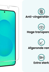 Forterra Forterra Samsung Galaxy S25 Plus Hoesje Siliconen Met 2x Screenprotector - Donkergroen