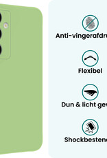 Forterra Forterra Samsung Galaxy S25 Plus Hoesje Siliconen Met 2x Screenprotector - Groen