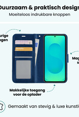 Forterra Forterra Samsung Galaxy S25 Plus Hoesje Bookcase Met Screenprotector - Donkerblauw