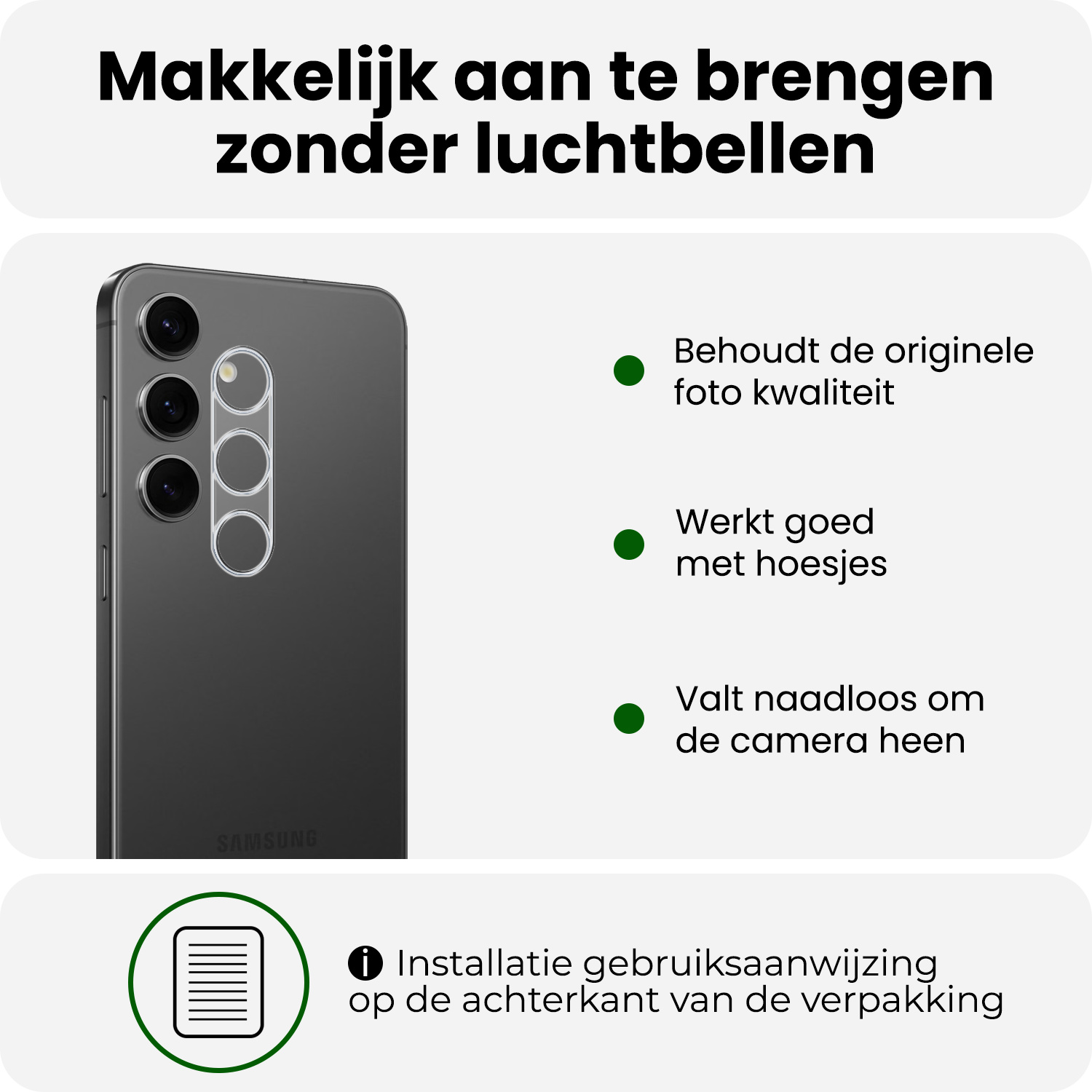 BASEY. BASEY. Samsung Galaxy S25 Camera Screenprotector - 2 PACK