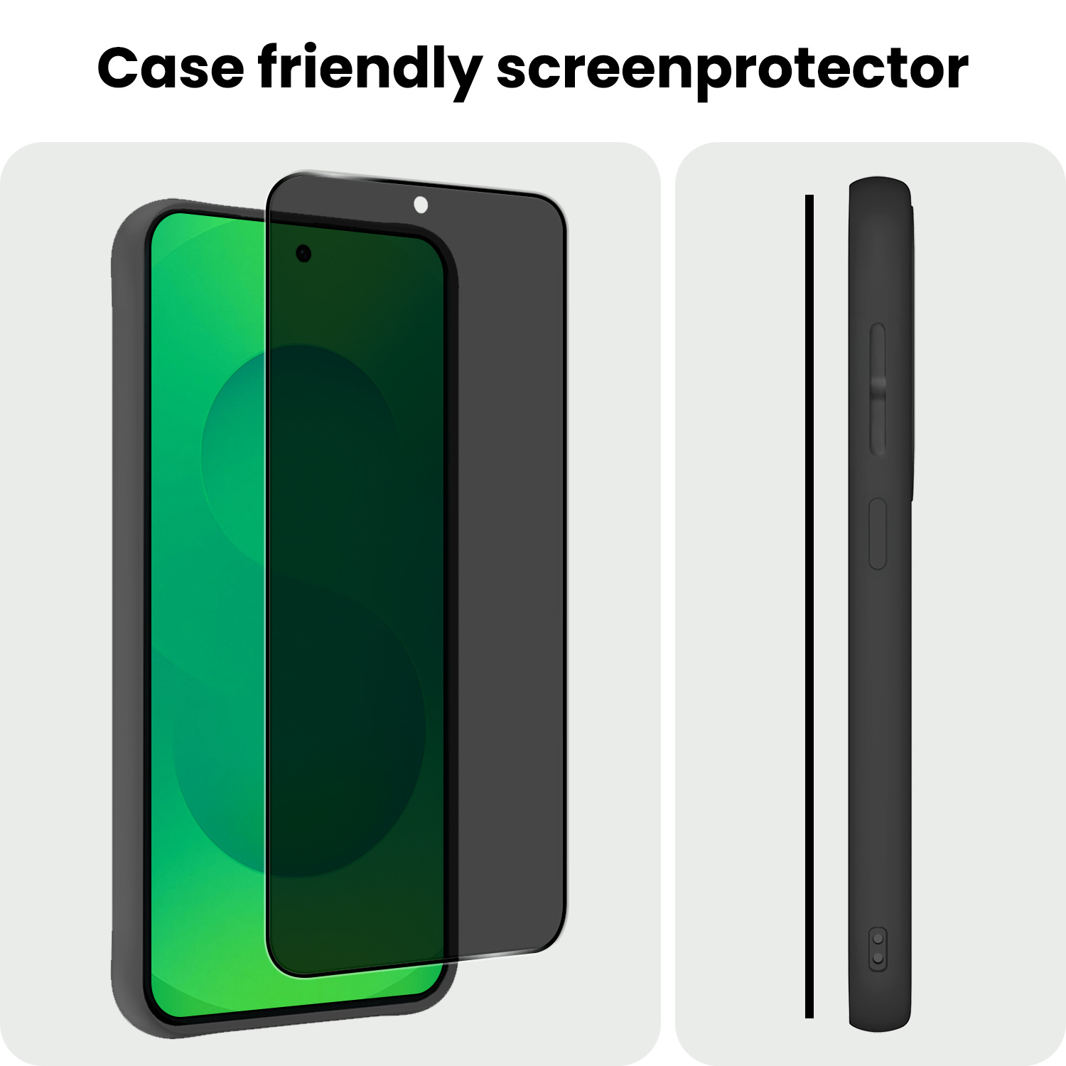 BASEY. BASEY. Samsung Galaxy S25 Screenprotector Glas Privacy - 2 PACK