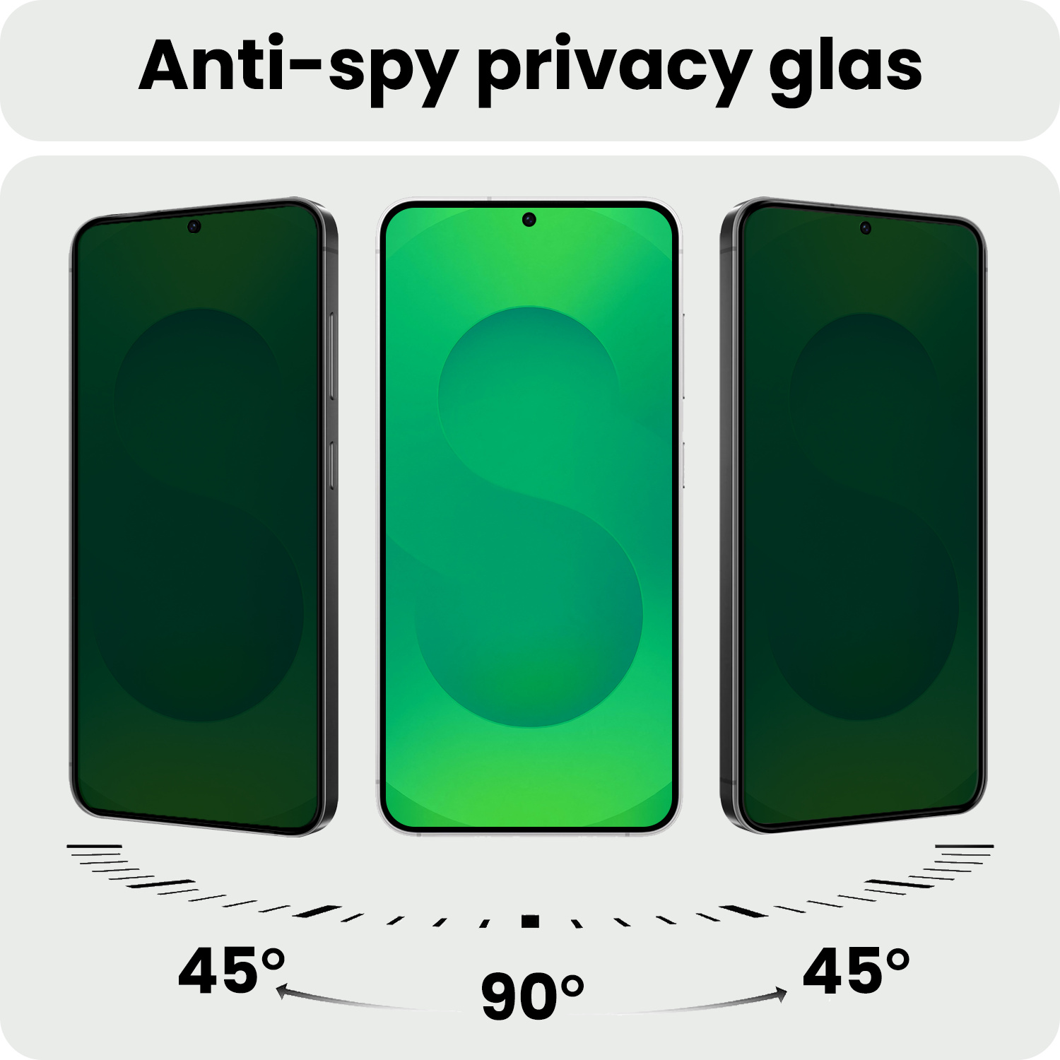 BASEY. BASEY. Samsung Galaxy S25 Plus Screenprotector Glas Privacy - 2 PACK