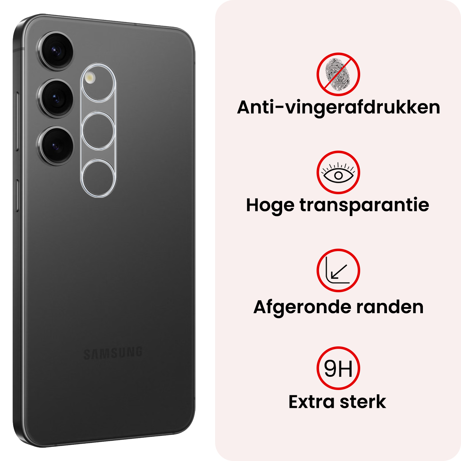 NoXx NoXx Samsung Galaxy S25 Camera Screenprotector - 2 PACK