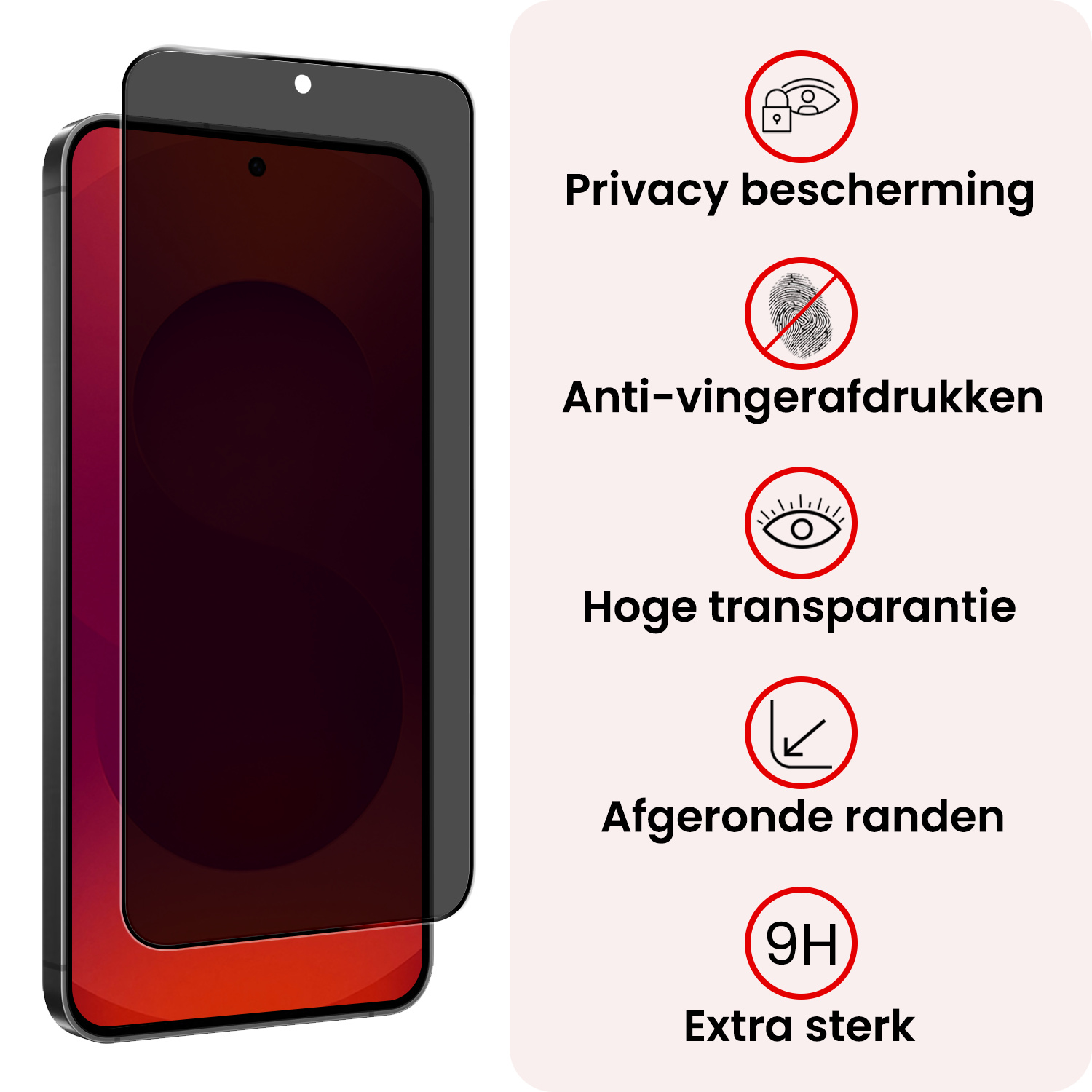 NoXx NoXx Samsung Galaxy S25 Plus Screenprotector Glas Privacy