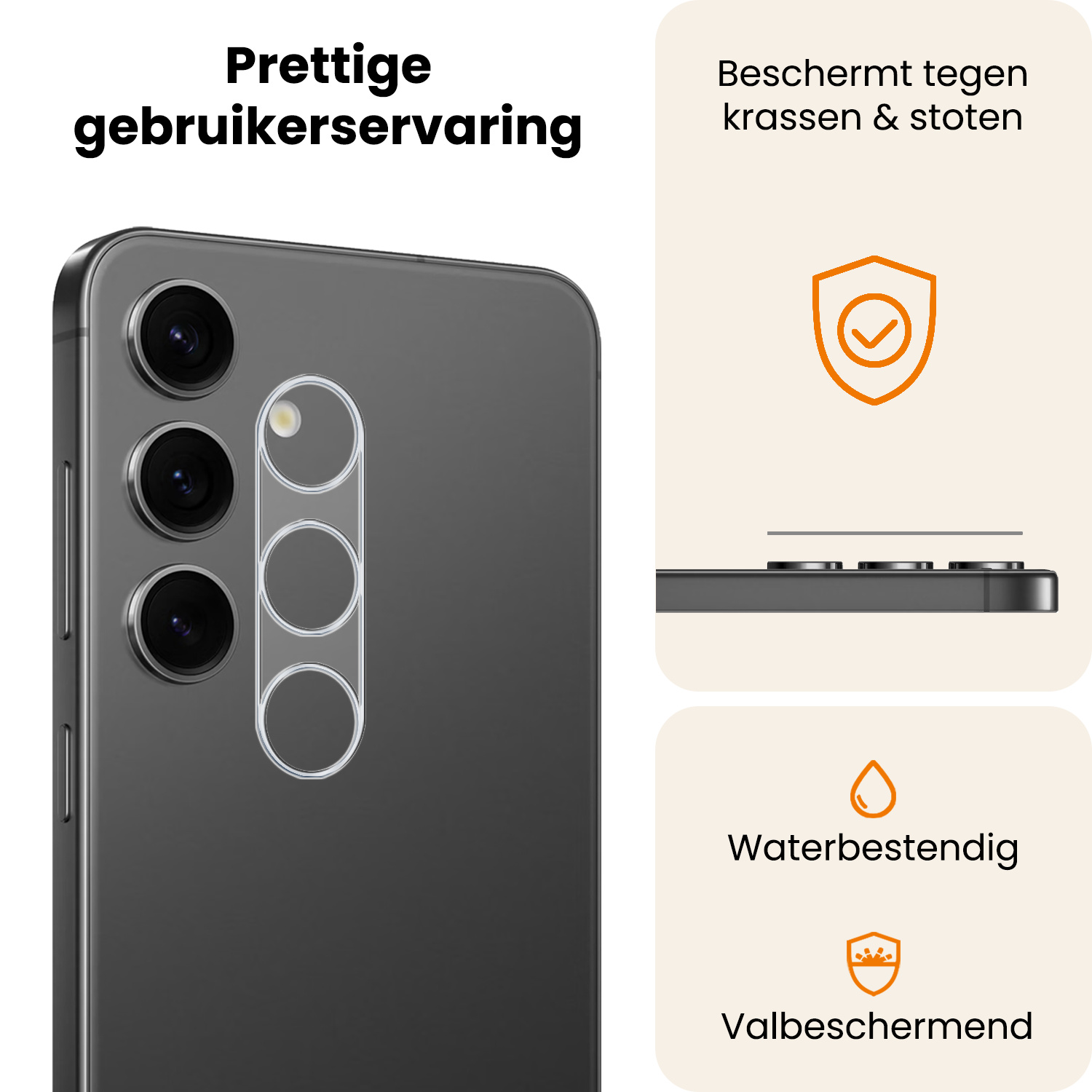 Nomfy Nomfy Samsung Galaxy S25 Camera Screenprotector - 3 PACK