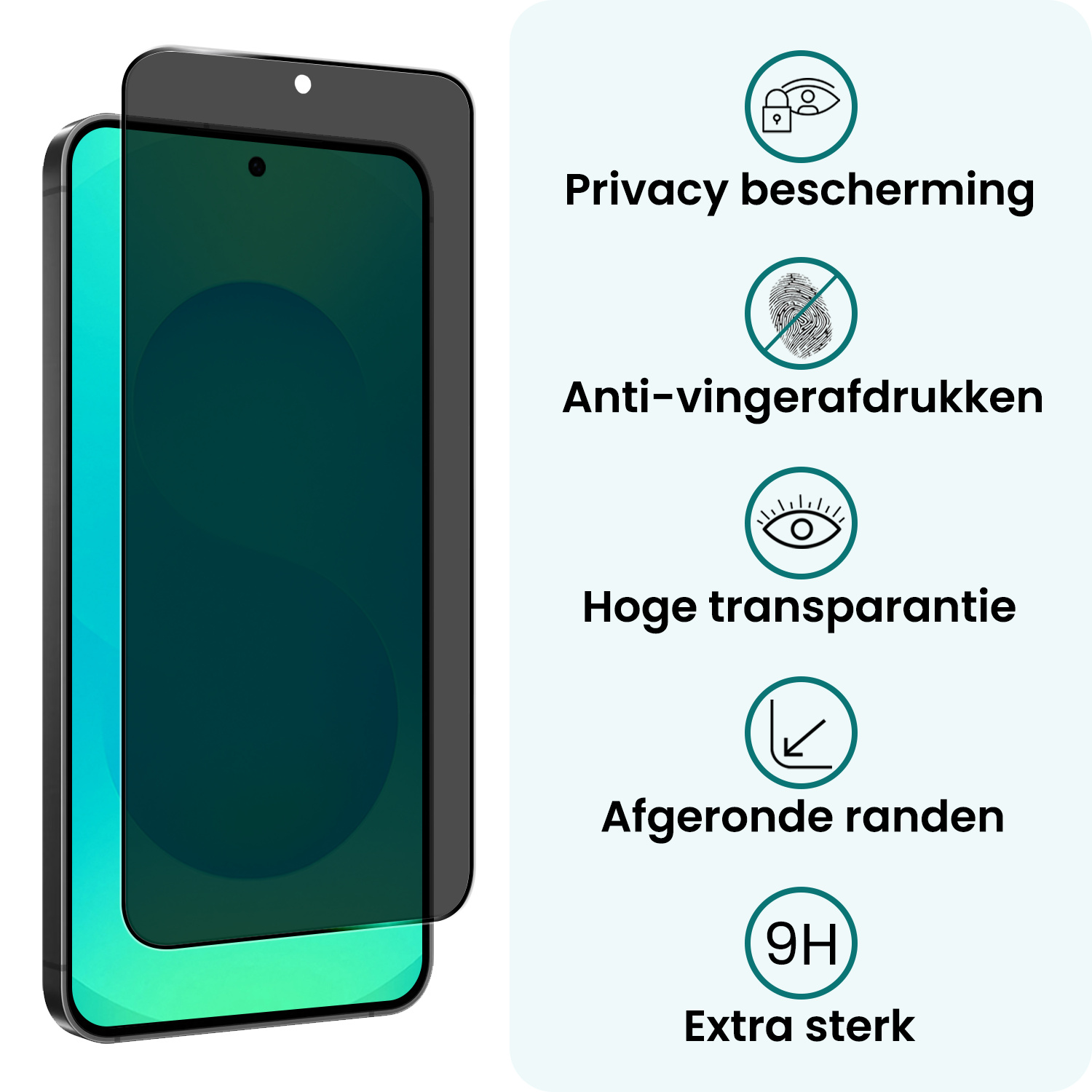 Forterra Forterra Samsung Galaxy S25 Screenprotector Glas Privacy