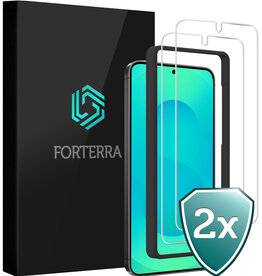 Forterra Forterra Samsung Galaxy S25 Screenprotector Met Installatieframe - 2 PACK