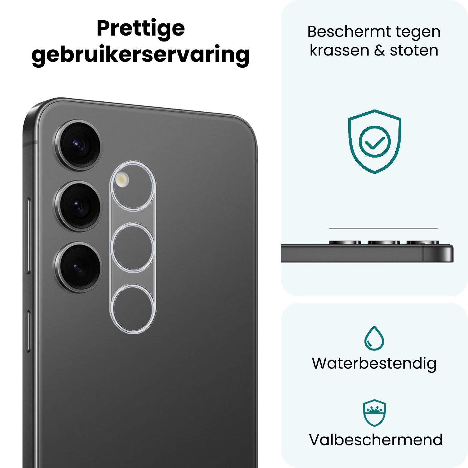 Forterra Forterra Samsung Galaxy S25 Plus Camera Screenprotector - 3 PACK