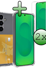 BASEY. BASEY. Samsung Galaxy S25 Hoesje Pashouder Met 2x Screenprotector