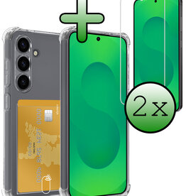 BASEY. BASEY. Samsung Galaxy S25 Hoesje Pashouder Met 2x Screenprotector