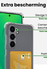 BASEY. BASEY. Samsung Galaxy S25 Hoesje Pashouder Met 2x Screenprotector