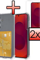 NoXx NoXx Samsung Galaxy S25 Hoesje Pashouder Met 2x Screenprotector