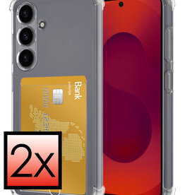 NoXx NoXx Samsung Galaxy S25 Plus Hoesje Pashouder - 2 PACK