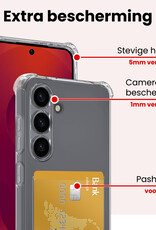 NoXx NoXx Samsung Galaxy S25 Plus Hoesje Pashouder Met 2x Screenprotector