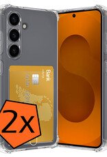 Nomfy Nomfy Samsung Galaxy S25 Hoesje Pashouder - 2 PACK