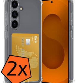 Nomfy Nomfy Samsung Galaxy S25 Hoesje Pashouder - 2 PACK