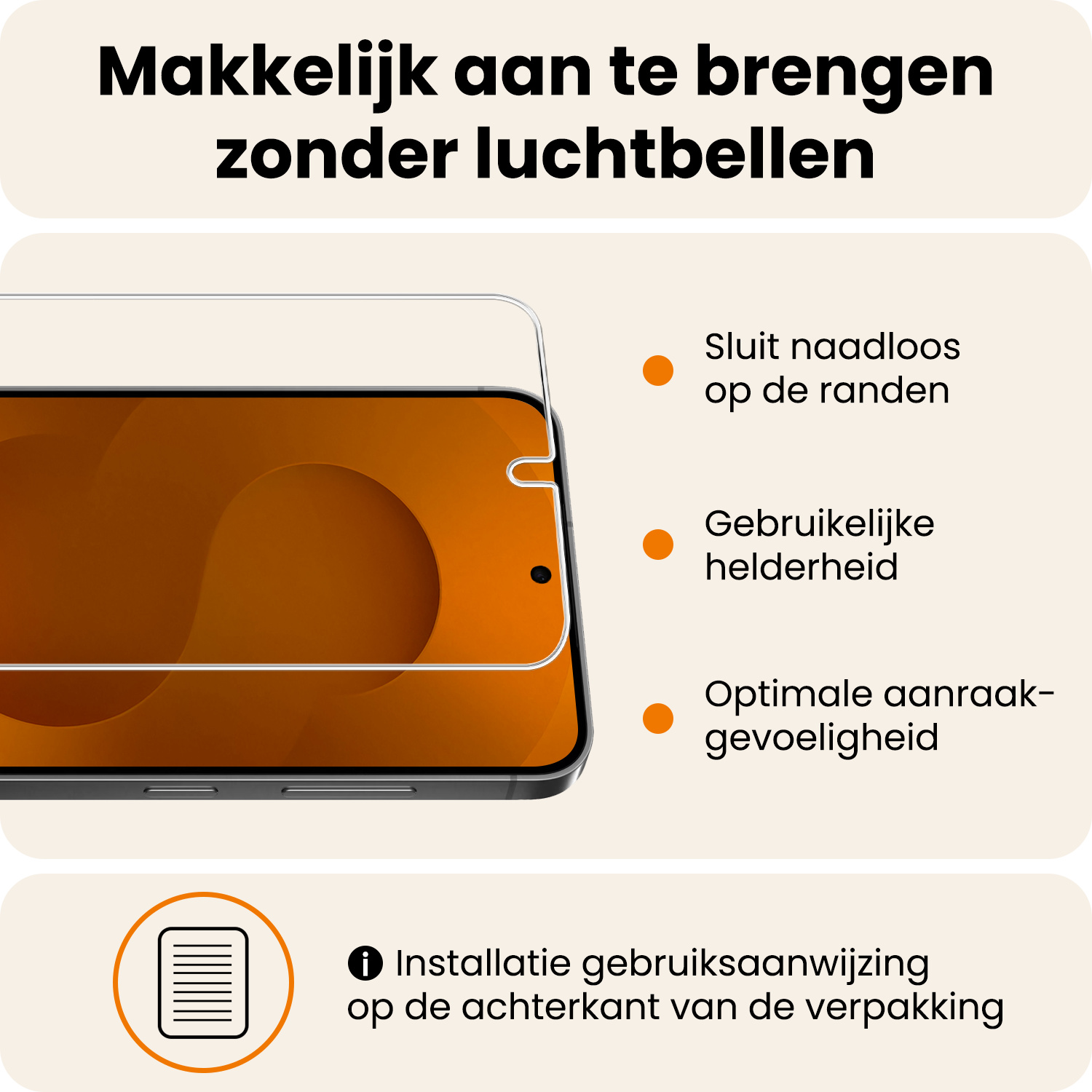 Nomfy Nomfy Samsung Galaxy S25 Plus Hoesje Pashouder Met 2x Screenprotector