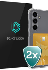 Forterra Forterra Samsung Galaxy S25 Hoesje Pashouder - 2 PACK