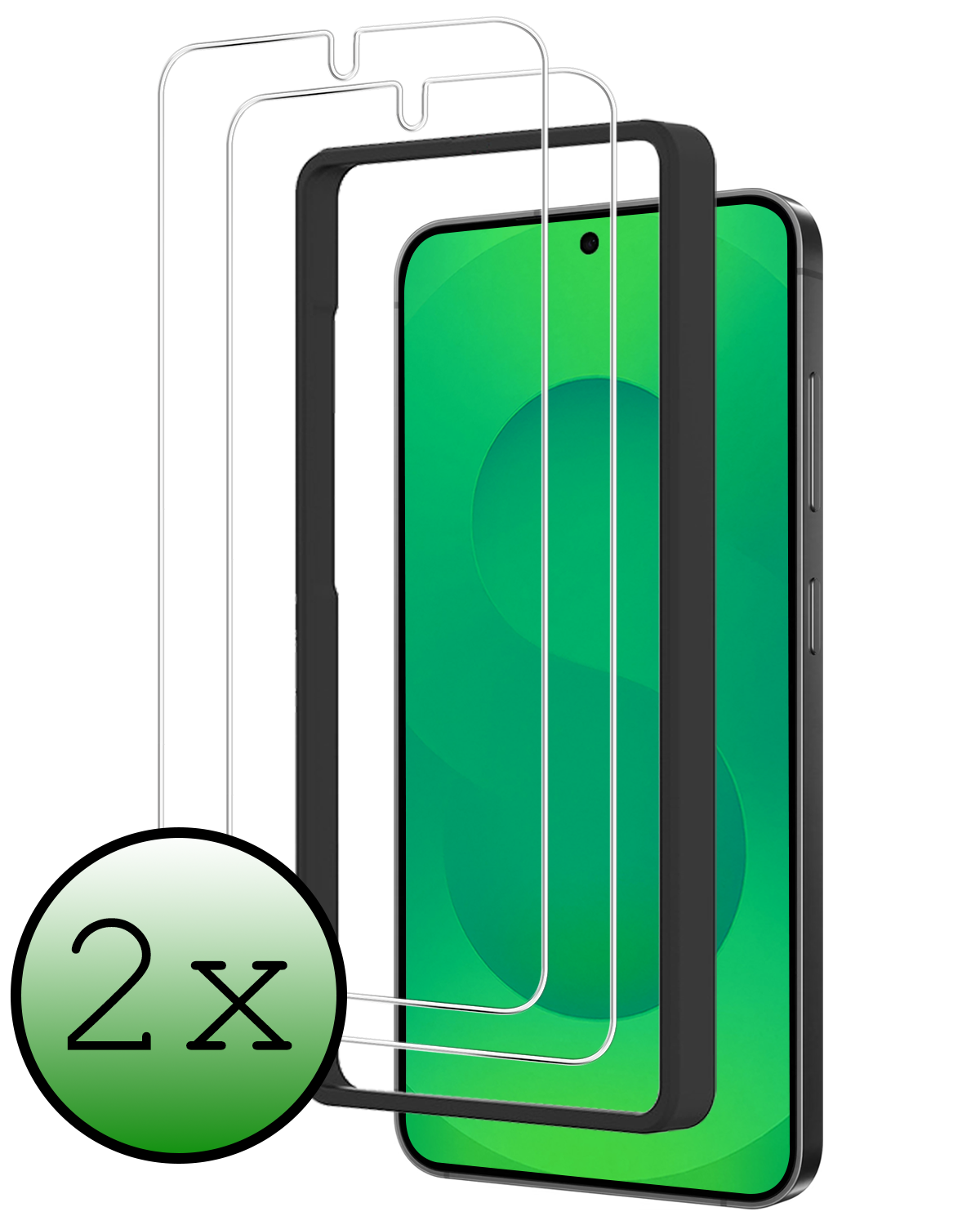 BASEY. BASEY. Samsung Galaxy S25 Screenprotector Met Installatieframe - 2 PACK