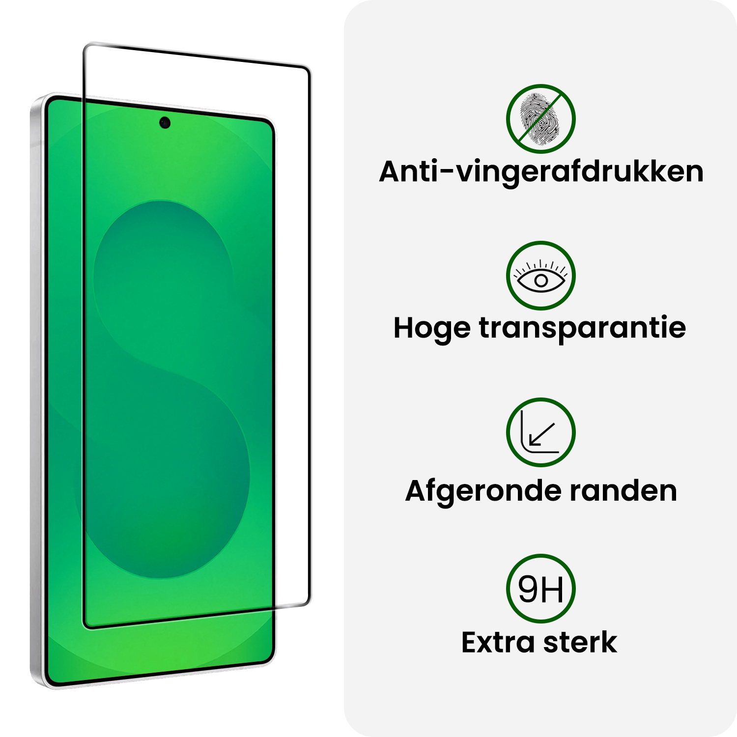 BASEY. BASEY. Samsung Galaxy S25 Ultra Screenprotector Glas Full Cover