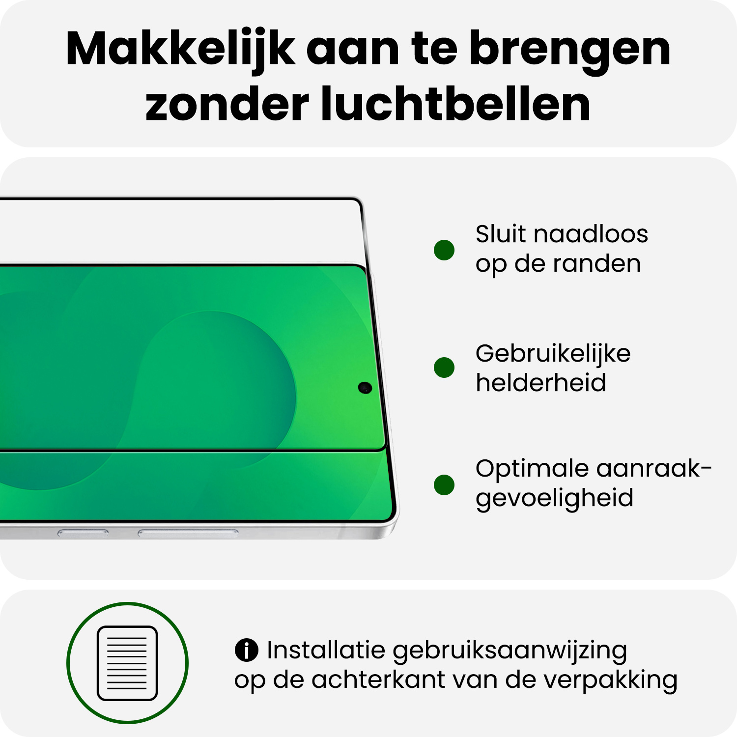 BASEY. BASEY. Samsung Galaxy S25 Ultra Screenprotector Glas Full Cover