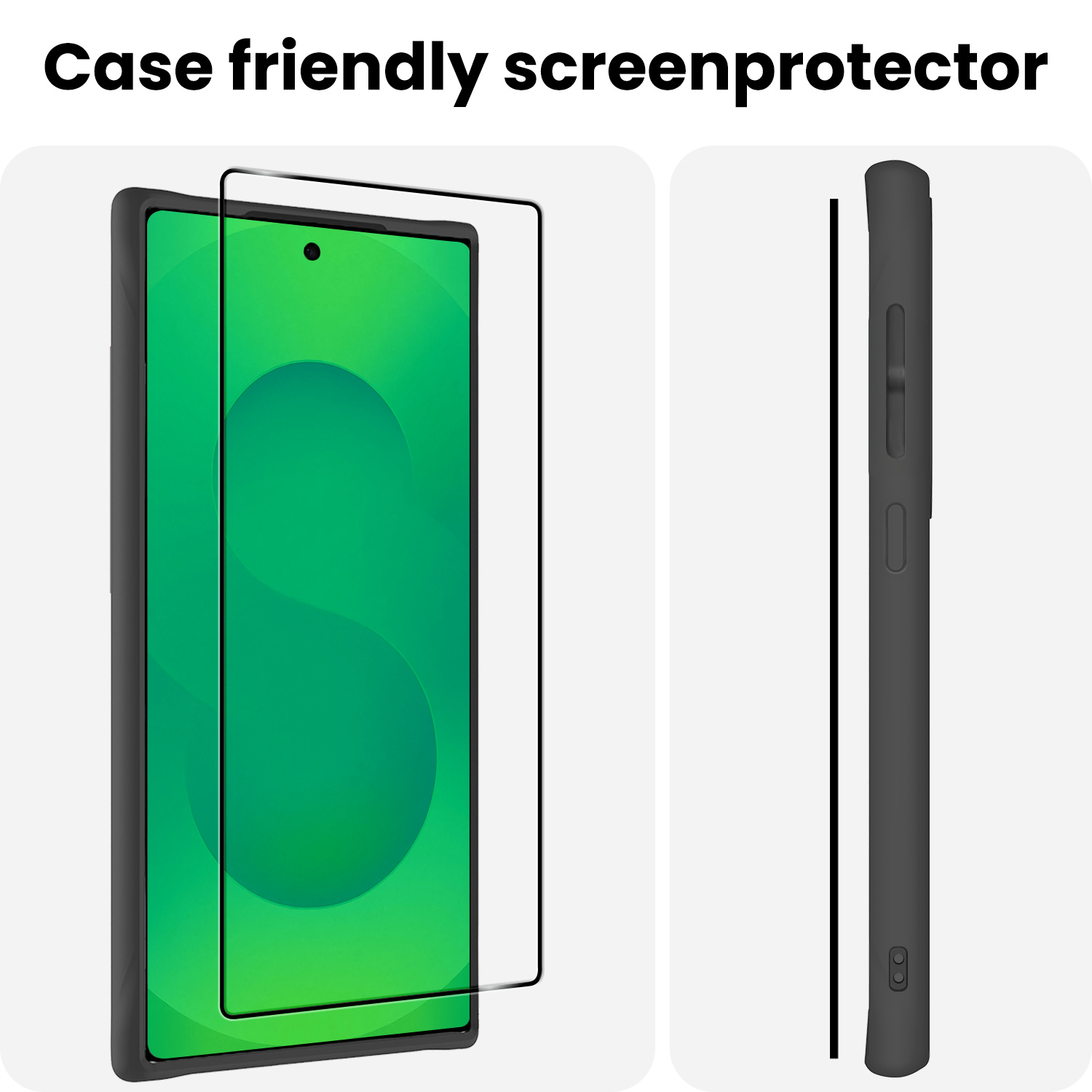 BASEY. BASEY. Samsung Galaxy S25 Ultra Screenprotector Glas Full Cover - 2 PACK