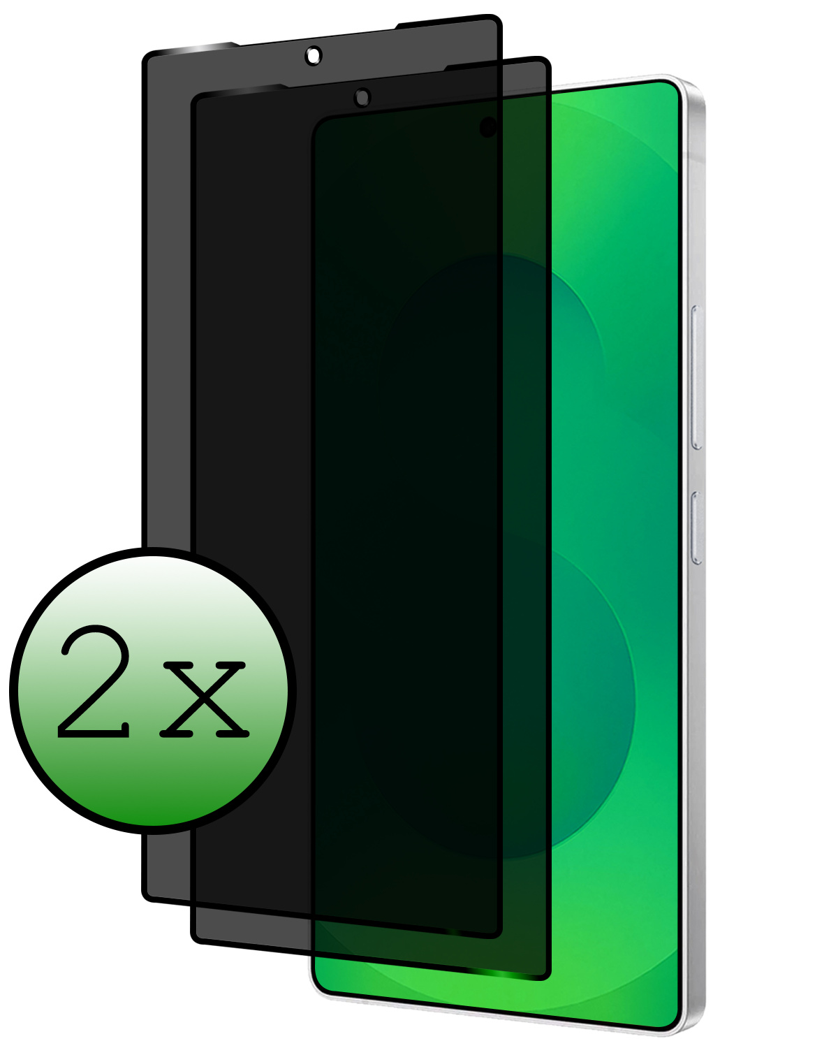 BASEY. BASEY. Samsung Galaxy S25 Ultra Screenprotector Glas Privacy - 2 PACK