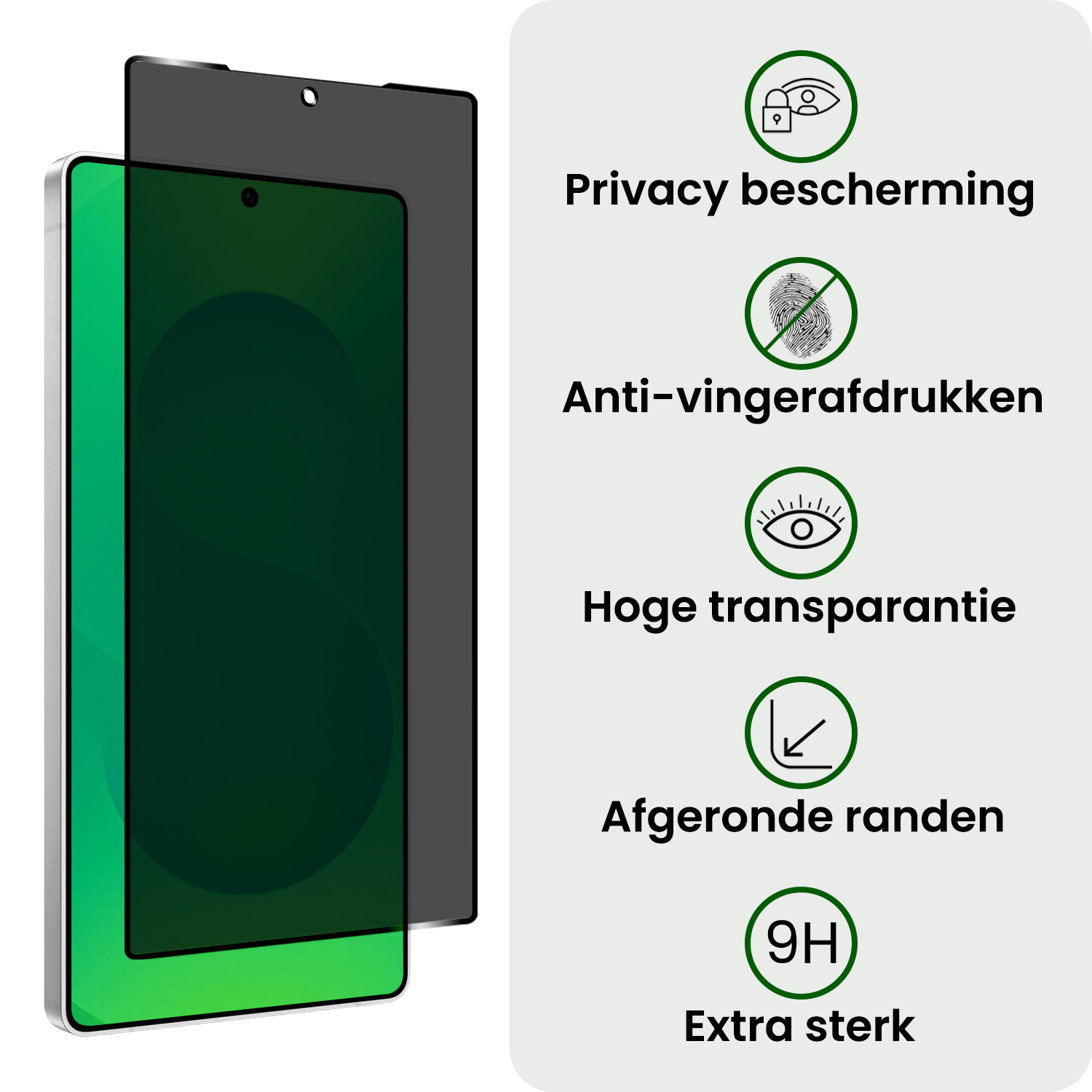 BASEY. BASEY. Samsung Galaxy S25 Ultra Screenprotector Glas Privacy - 2 PACK