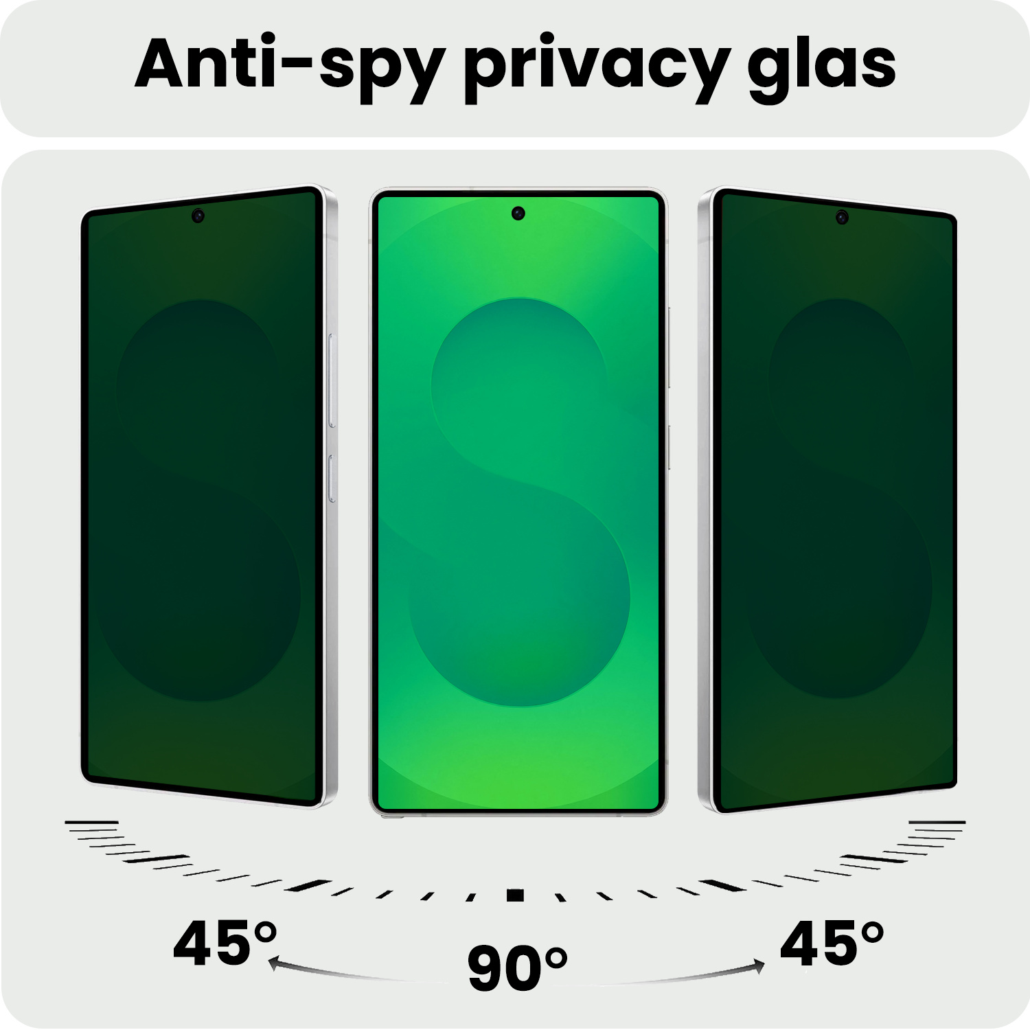 BASEY. BASEY. Samsung Galaxy S25 Ultra Screenprotector Glas Privacy - 2 PACK