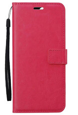 BASEY. BASEY. Samsung Galaxy S25 Ultra Hoesje Bookcase - Donkerroze