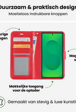 BASEY. BASEY. Samsung Galaxy S25 Ultra Hoesje Bookcase - Rood