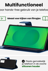 BASEY. BASEY. Samsung Galaxy S25 Ultra Hoesje Bookcase Met Screenprotector - Donkerblauw