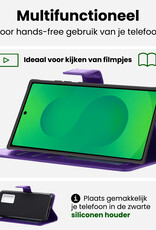 BASEY. BASEY. Samsung Galaxy S25 Ultra Hoesje Bookcase Met Screenprotector - Paars