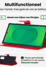 BASEY. BASEY. Samsung Galaxy S25 Ultra Hoesje Bookcase Met Screenprotector - Rood