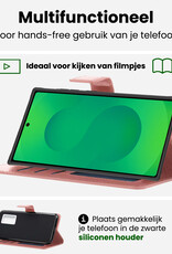 BASEY. BASEY. Samsung Galaxy S25 Ultra Hoesje Bookcase Met 2x Screenprotector - Rose Goud