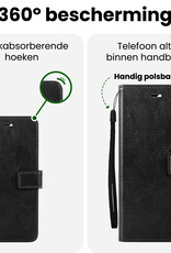 BASEY. BASEY. Samsung Galaxy S25 Ultra Hoesje Bookcase Met 2x Screenprotector - Zwart