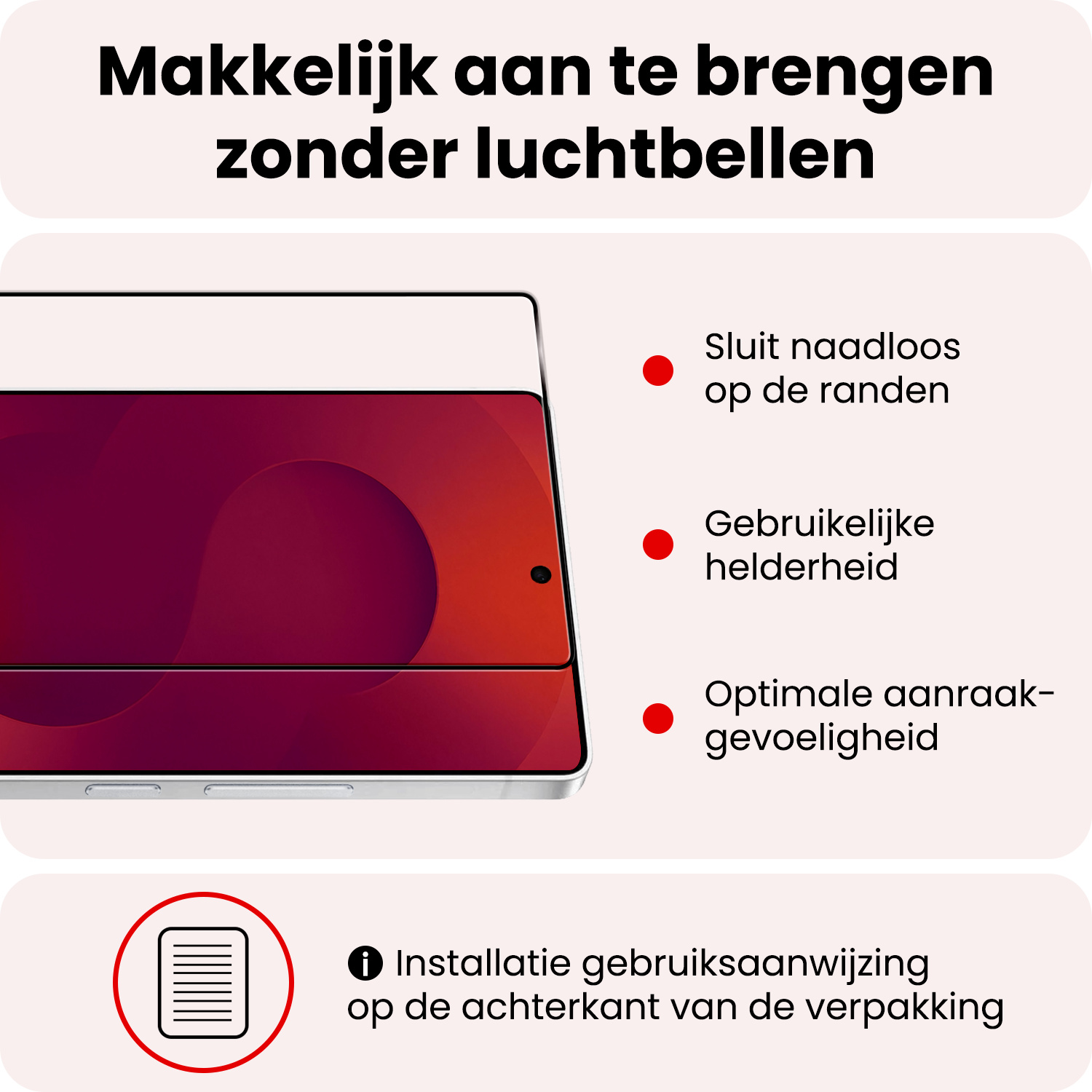 NoXx NoXx Samsung Galaxy S25 Ultra Screenprotector Glas Full Cover
