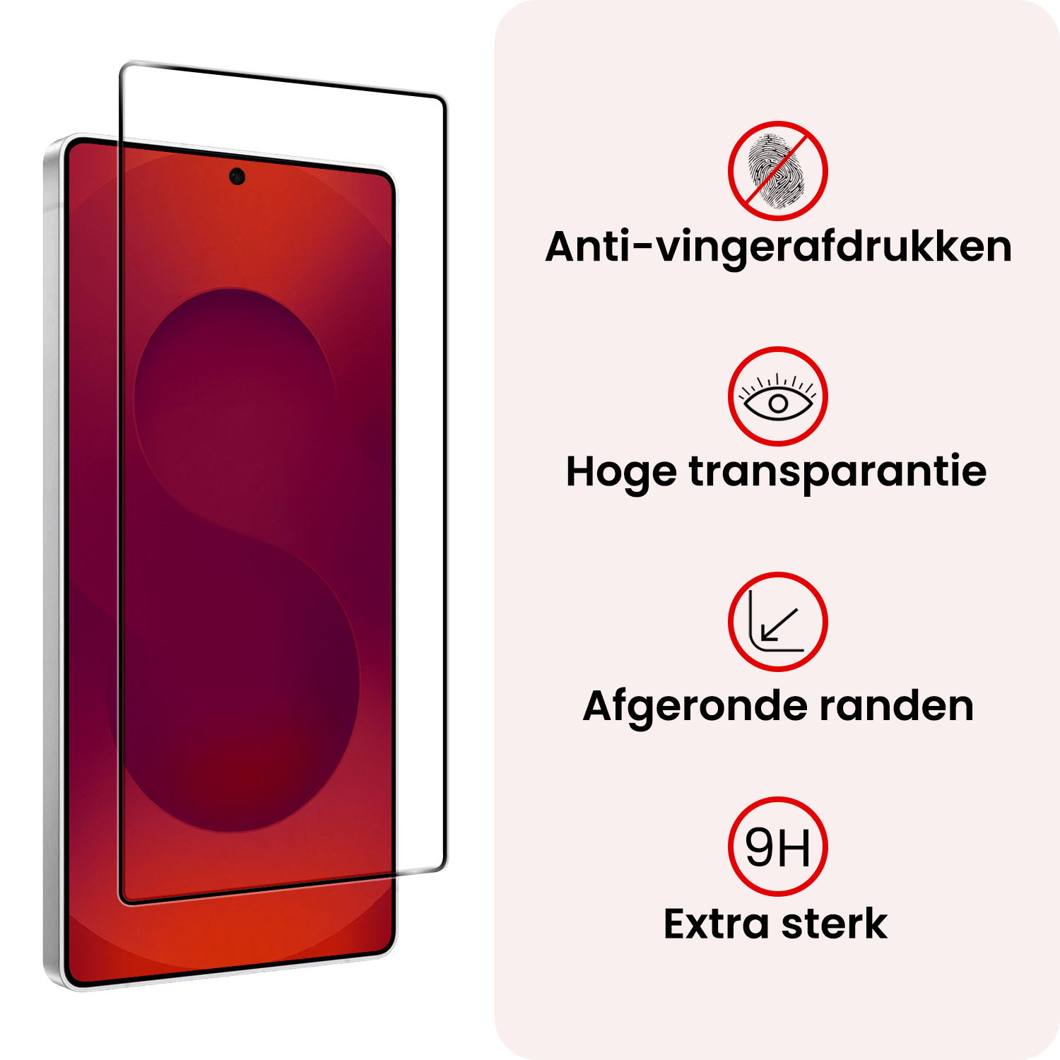 NoXx NoXx Samsung Galaxy S25 Ultra Screenprotector Glas Full Cover - 3 PACK