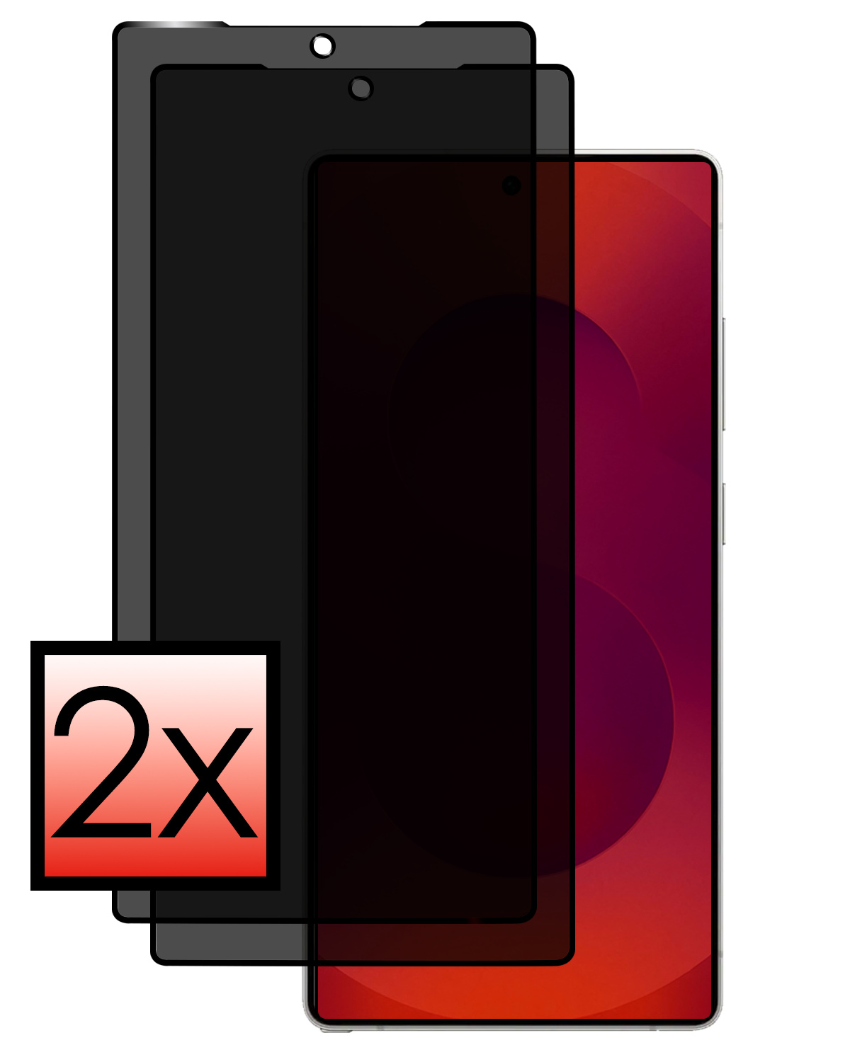 NoXx NoXx Samsung Galaxy S25 Ultra Screenprotector Glas Privacy - 2 PACK