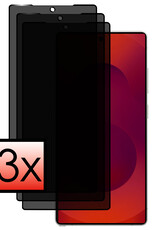 NoXx NoXx Samsung Galaxy S25 Ultra Screenprotector Glas Privacy - 3 PACK