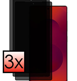 NoXx NoXx Samsung Galaxy S25 Ultra Screenprotector Glas Privacy - 3 PACK