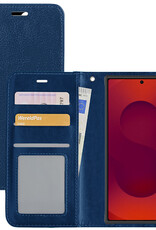 NoXx NoXx Samsung Galaxy S25 Ultra Hoesje Bookcase - Donkerblauw