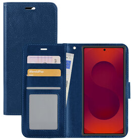NoXx NoXx Samsung Galaxy S25 Ultra Hoesje Bookcase - Donkerblauw