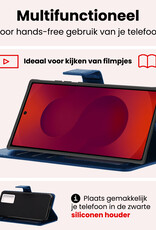 NoXx NoXx Samsung Galaxy S25 Ultra Hoesje Bookcase - Donkerblauw