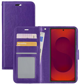 NoXx NoXx Samsung Galaxy S25 Ultra Hoesje Bookcase - Paars