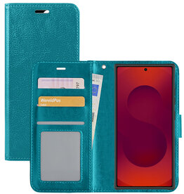 NoXx NoXx Samsung Galaxy S25 Ultra Hoesje Bookcase - Turquoise